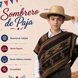 Sombrero Chupalla Huaso Juvenil Fiestas Patrias