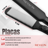 Plancha Alisadora De Cabello Revlon Placas De Cerámica  RVST2182 Alaciadora Negra