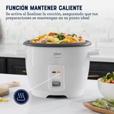 Arrocera Oster de 7 Tazas, con DiamondForce, CKSTRCB7DFWHT