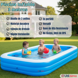 Piscina Inflable Rectangular 305X183X60cm Color Azul