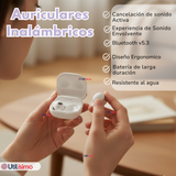 Audifonos Inalámbricos Bluetooth 5.3 Genérico Color Blanco