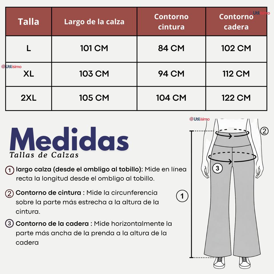 Calza Polar Con Chiporro Palazzo Mujer Elasticada Térmica Gris Oscuro
