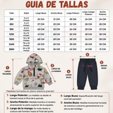 Conjunto 2 Piezas Polerón con Capucha y Pantalón 100% Algodón Bebé Niño Gray Dinosaur