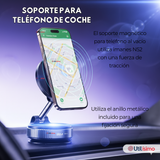 Soporte De Auto Celular Magnético Iphone Android Negro