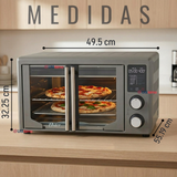 Horno con freidora de aire digital Oster® de 42 litros, puertas francesas, TSSTTV42FDDAFNS 1700W