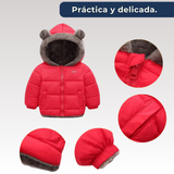 Parka Con Capucha Mangas Larga Niña Red