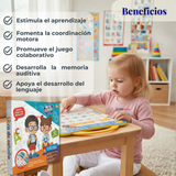 Libro Didáctico Interactivo Aprendizaje Bilingüe Juguete Para Niños