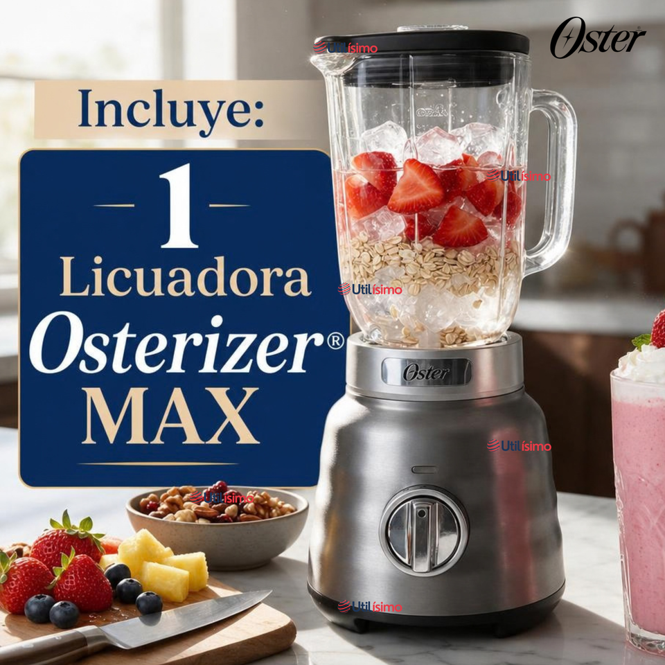 Licuadora Osterizer® MAX Con Vaso De Vidrio 1,75L BLSTPBRGR
