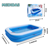 Piscina Inflable Rectangular 2mx1.2mx40cm Color Azul