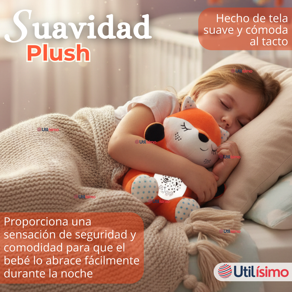 Peluche Zorro Espantacuco Con Luz Y Sonido Para Bebé Niño Niña