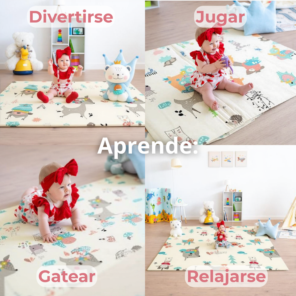 Alfombra Plegable Antigolpes 180x160cm Juego Niñas Surtido