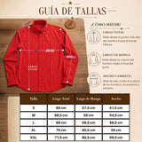 Camisa Roja Huaso Hombre Clásica Regular Fit Fiestas Patrias