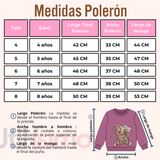 Conjunto Buzo Polera 2 Piezas Niña 100% Algodón Tedmimak Fluffy Rose