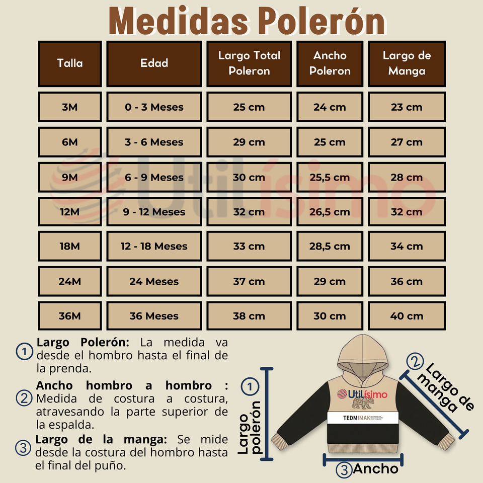 Conjunto 2 Piezas Buzo Pantalón Y Polerón Con Capucha Negro Bebé Niño