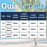 Traje de Baño Con Gorro Pantalón Corto Manga Larga 3 Piezas Corte Split Niño 1 a 5 años Red Whale
