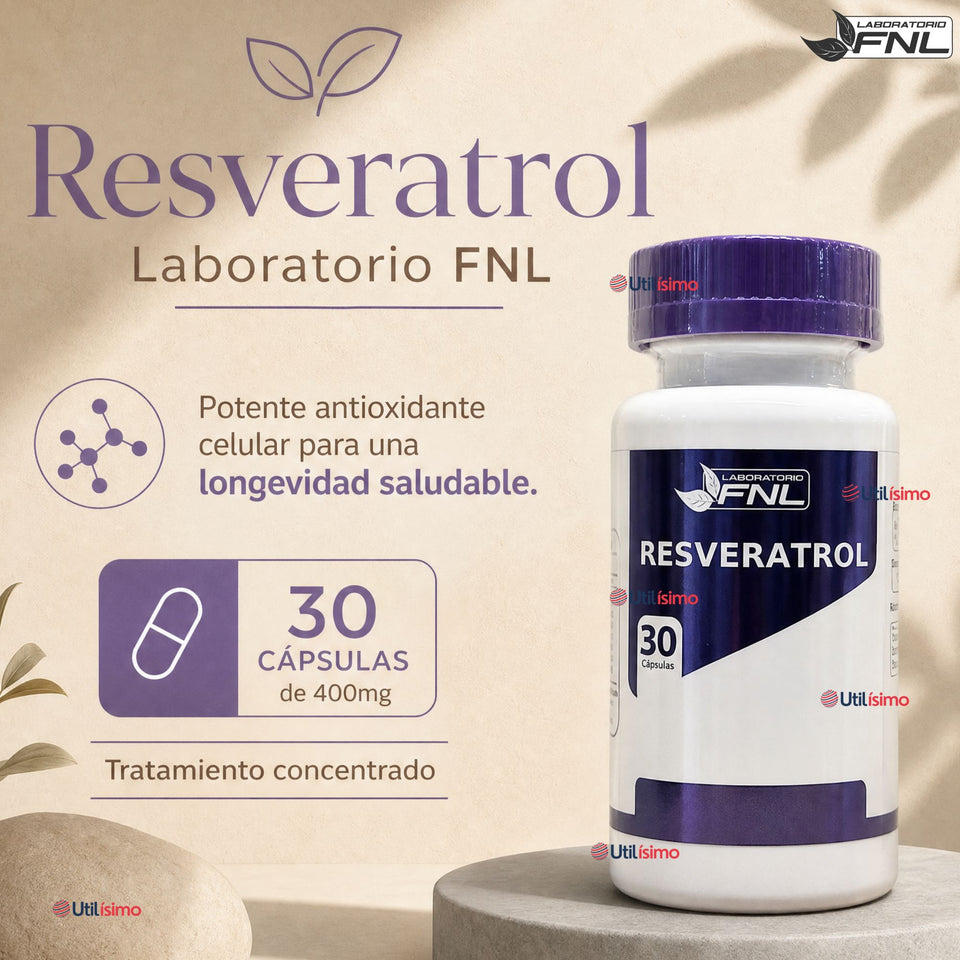 Resveratrol FNL 400mg 30 Capsulas