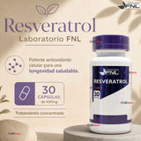 Resveratrol FNL 400mg 30 Capsulas