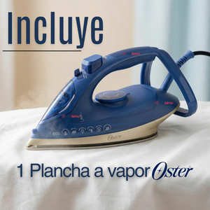 Plancha de vapor Oster®, AeroGlide Max S7800, azul claro, GCSTAC7801-052  Apagado Automático