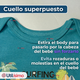 Pack 5 Bodys Niño Manga Corta Tedmimak 100% Algodón Baby on Board