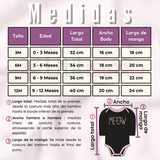 Pack 5 Bodys Manga Larga 100% Algodón Tedmimak Lilac Cats Bebé Niña
