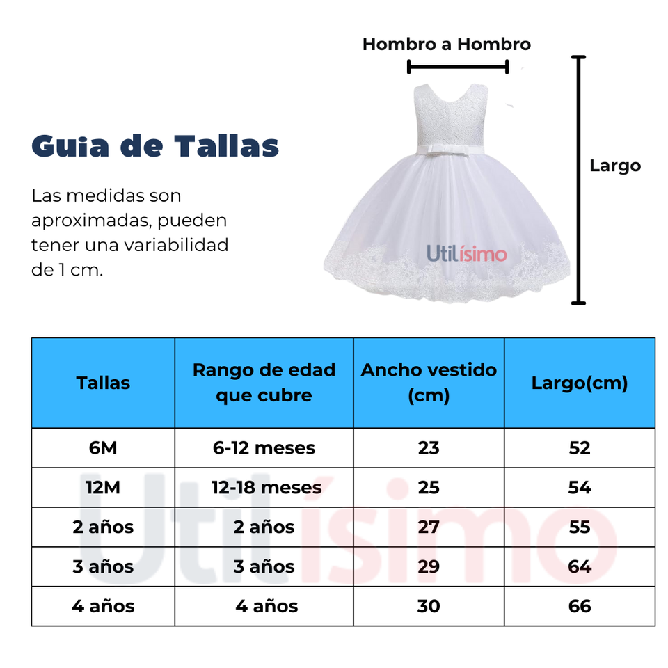 Vestido de Fiesta Tutu de Niña con Lazo y Cintillo 6 Meses a 4 años Jump Kids