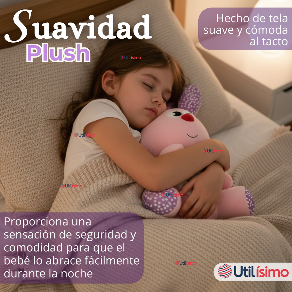 Peluche Conejo Espantacuco Con Luz Y Sonido Para Bebé Niño Niña