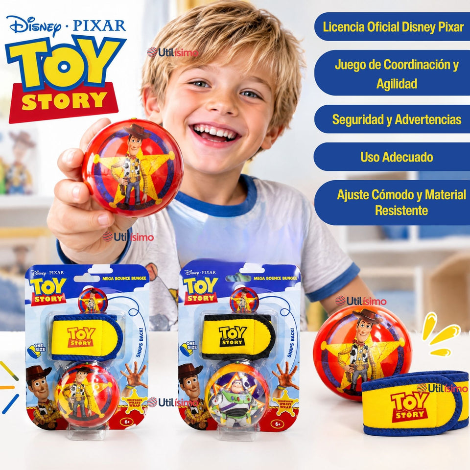 Toy Story Bungee Ball Pelota De Rebote Con Pulsera