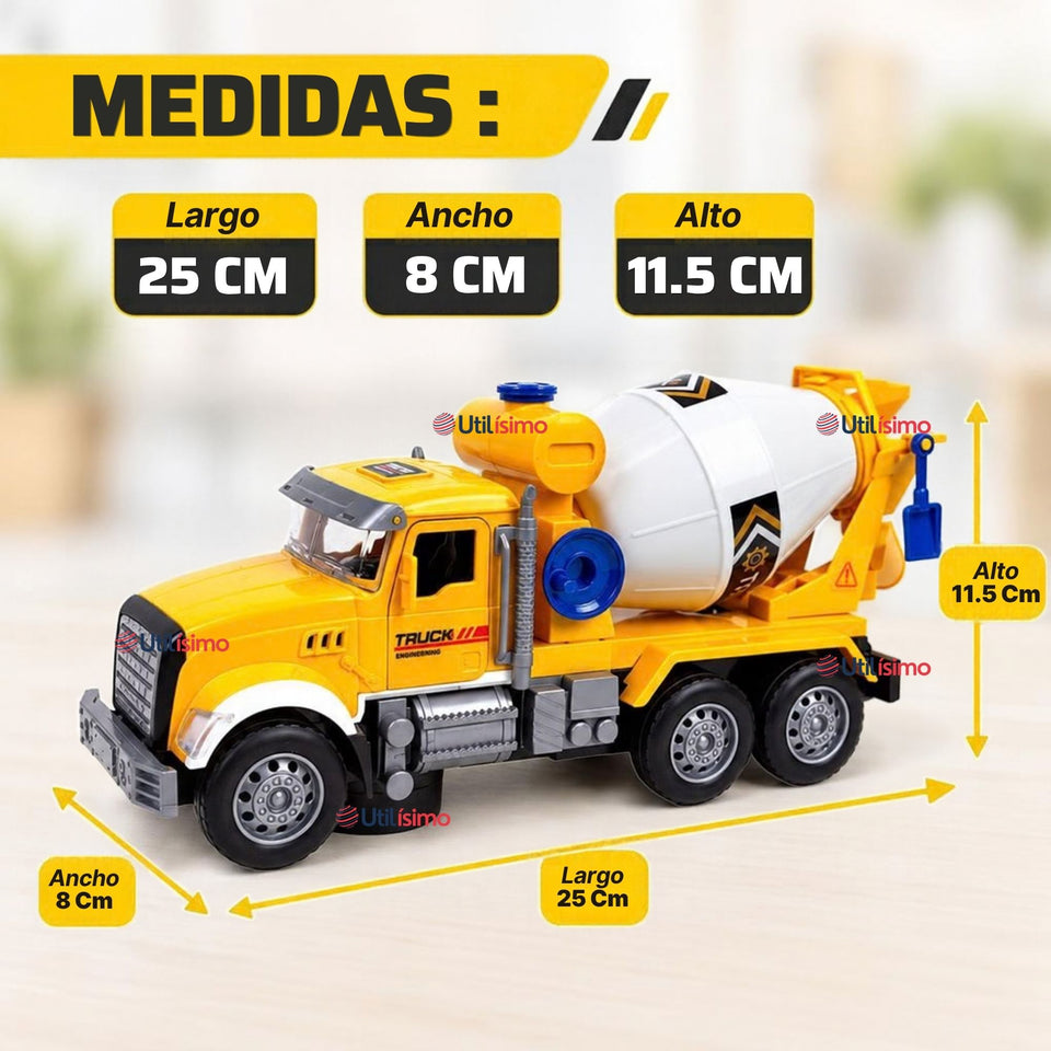 Camión Mixer Juguete Infantil Camión De Luces y Sonidos Interactivo Niño
