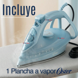 Plancha de vapor Oster® AeroGlide Plus S7400 Verde claro GCSTAC7402-052
