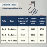 Pack 6 Pares Calcetines Tobilleras Cortos Algodón Color Gris Niña y Niño