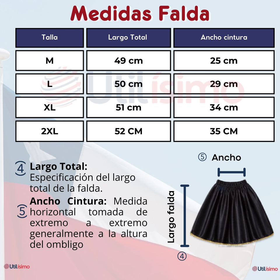 Traje Tirana Diablada Negro 3 Piezas Mujer Baile Típico Fiestas Patrias