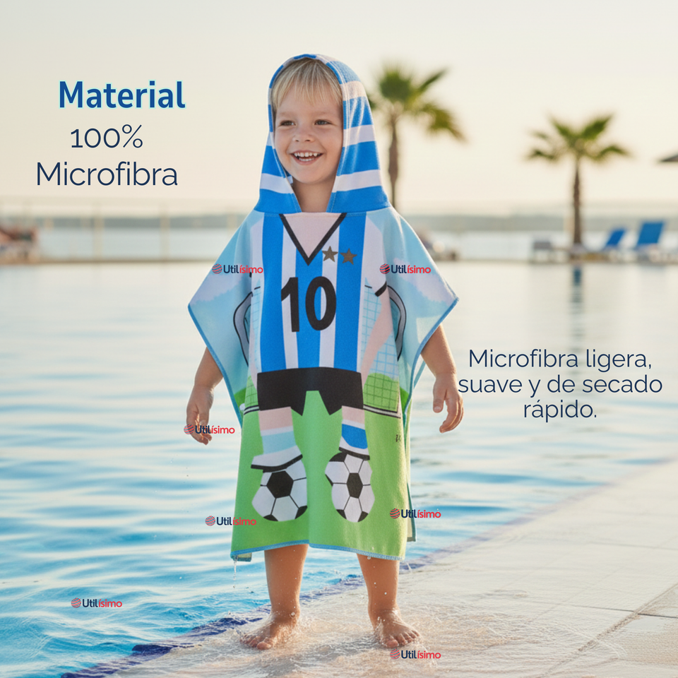 Toalla De Baño Playa Con Capucha Niño y Niña Diseños
