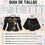 Traje Caporal Típico Completo Con Sombrero Negro Juvenil Fiestas Patrias