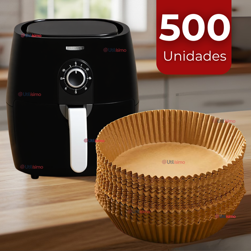 Kit De 500 Unidades Forros Desechables Antiadherentes Papel Para Freidora De Aire