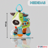 Juguete Peluche Animales Sensorial Con Mordedor Y Sonajero Diseño Perrito Niña y Niño