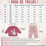 Conjunto 2 Piezas Polerón y Buzo 100% Algodón Tedmimak Bebé Niña Lovely
