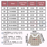 Conjunto 2 Piezas Jardinera Polera Manga Larga 100% Algodón Tedmimak Bebé Niña Jumper