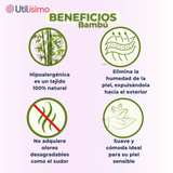 Pack 4 Pares Calcetín Largo Diabético Sin Costura Bambú Mujer Surtidos