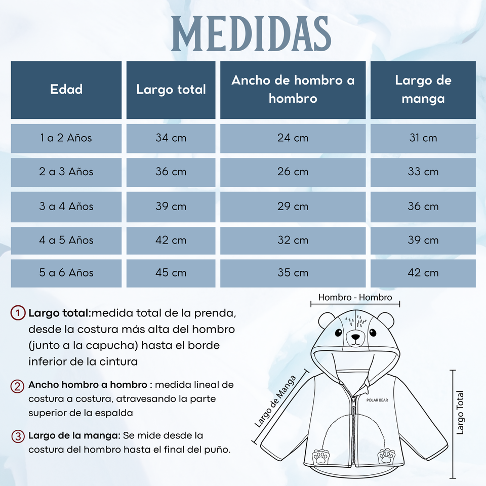 Polerón Polar Con Capucha Invierno Bebé Niño Arctic Bear
