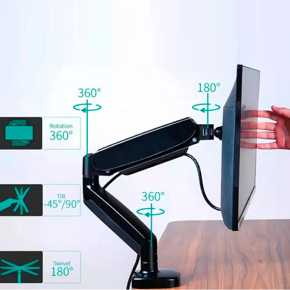 Soporte Brazo Para TV/Monitor Vertical De Escritorio 17" 32"