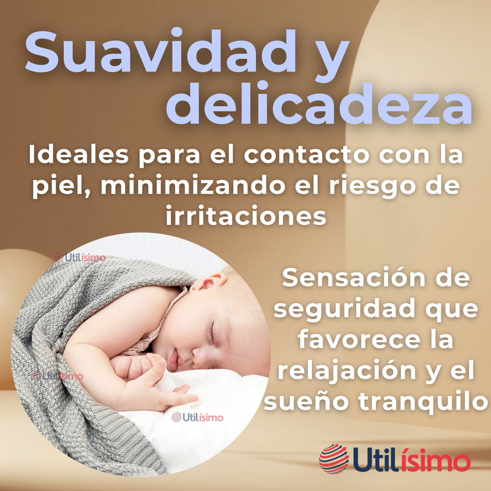 Set 3 Tutos Pañales Mantas 100% Algodón Para Bebés Niños