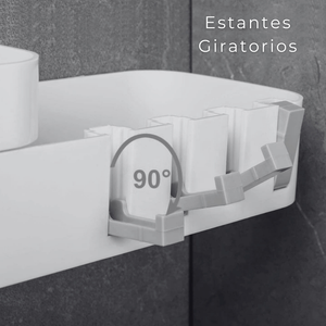 Organizador Esquinero Ajustable Multiuso para Baño y Cocina