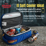 Soft Cooler Coleman Stranger Things™ 6 Latas Azul Bolso Mochila