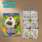 Libro Para Colorear Pintar Educativo Diseños Surtidos