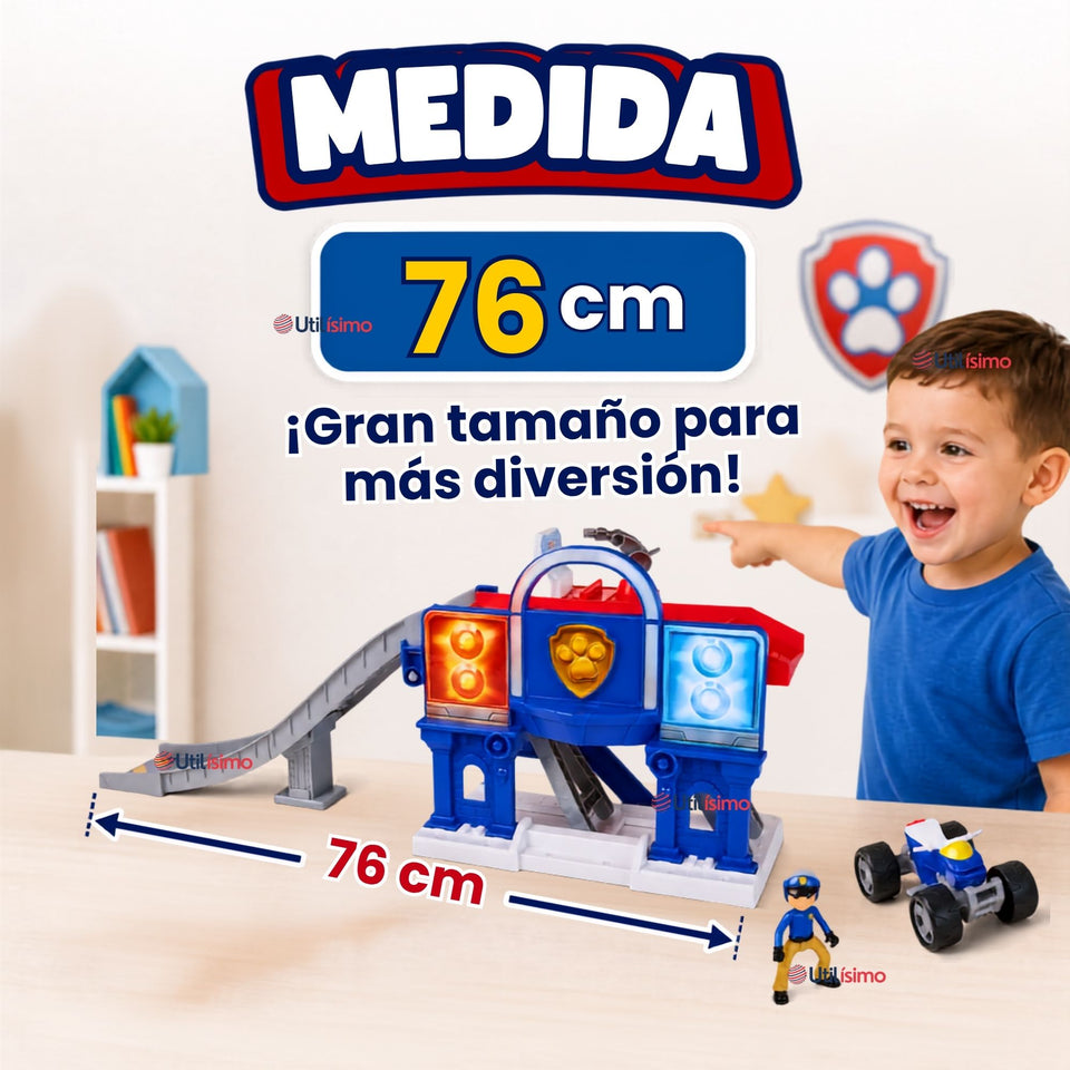 Pista de Juego Paw Patrol Estacion de Rescate con Vehículo y Figura