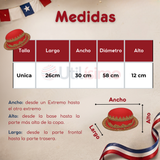 Sombrero Gorro Caporal Mujer Fiestas Patrias Rojo Baile Típico