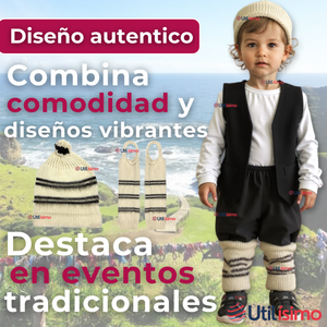 Traje Chilote Incluye Polera Fiestas Patrias Niño Chile