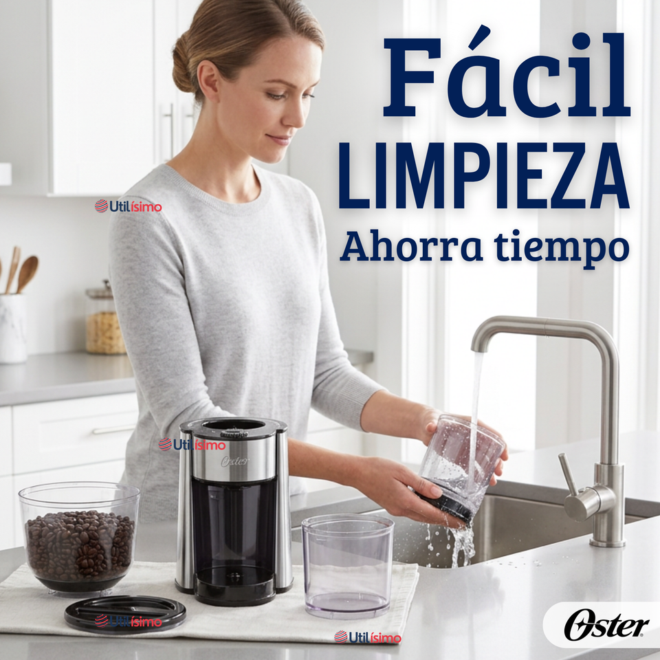 Oster® Molinillo de Café, Accesorio, Con 18 Ajustes De Grosor, Incluye Accesorios, BVSTBMH23