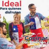 Delantal Cocina Chile Fiestas Patrias Bandera Chilena 60X90 CM Surtidos