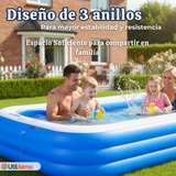 Piscina Inflable Rectangular 260x170x60 CM Color Azul